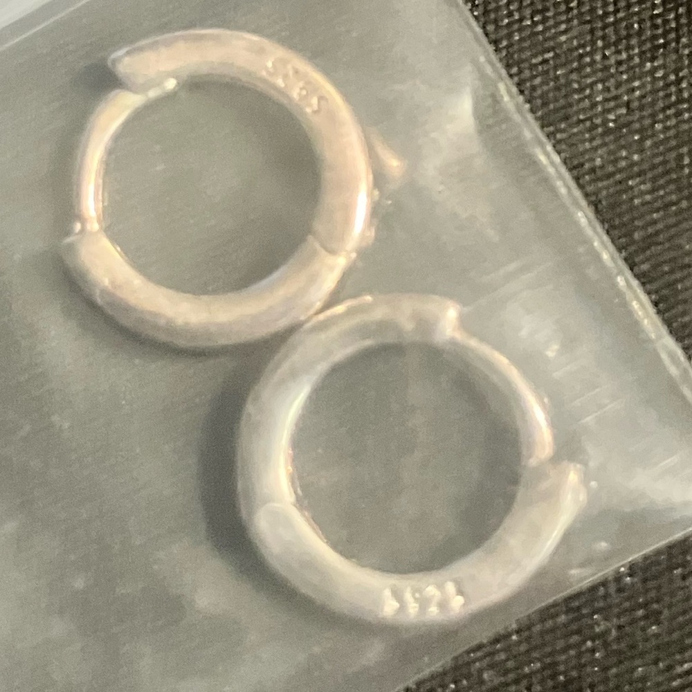 Elegant .925 Silver Hoop Earrings